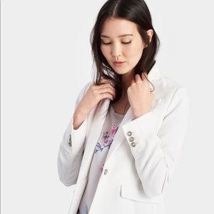 Joules White Linen Kira Blazer